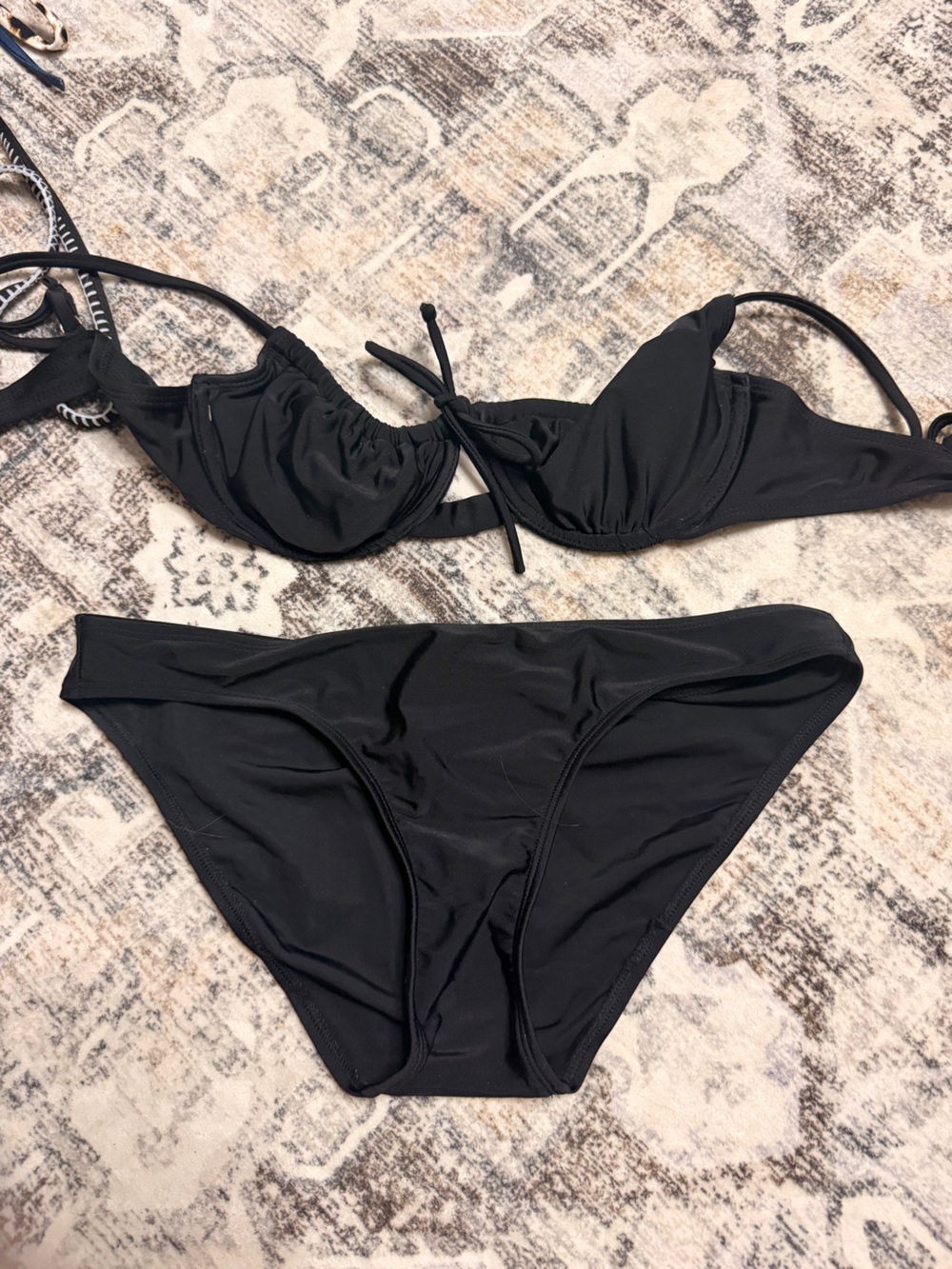 Xhilaration Black Two-Piece Bikini Set